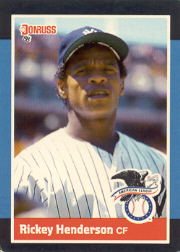 1988 Donruss All-Stars Baseball Cards  004      Rickey Henderson